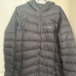 Eddie Bauer Chevron Hooded Down Parka
